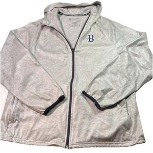 Boston Red Sox 47 Forward Men's Large Full Zip Athletic Light Jacket EUC